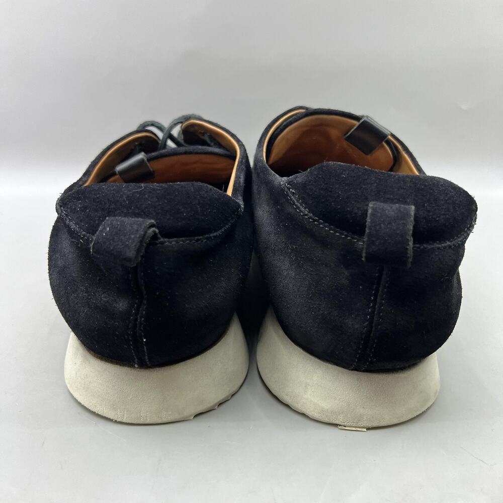 Buttero Carrera Casual Shoes Men Size 11 Black Suede Vibram Made Italy Sneakers - Picture 4 of 10